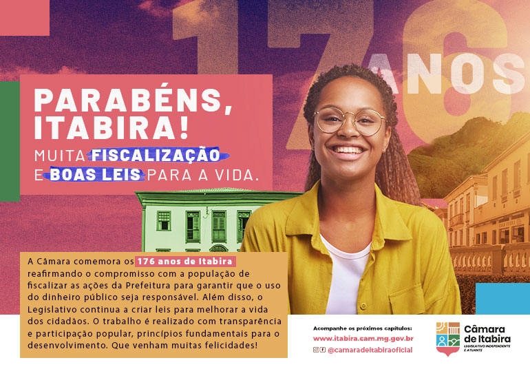 Itabira completa 176 anos de história e evolução.